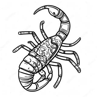 Realistic Scorpion Coloring Page 16663-14033