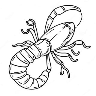 Realistic Scorpion Coloring Page 16663-14035