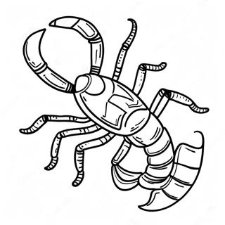 Realistic Scorpion Coloring Page 16663-14036