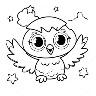 Owlette Flying In The Night Sky Coloring Page 16673-14041