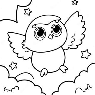 Owlette Flying In The Night Sky Coloring Page 16673-14042