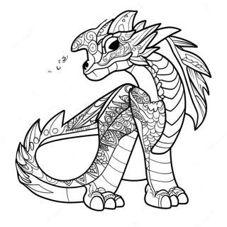 Wings Of Fire Rainwing Coloring Page 16682-14047