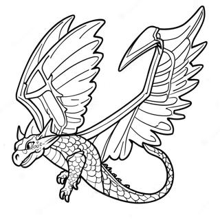 Wings Of Fire Rainwing Coloring Page 16682-14048