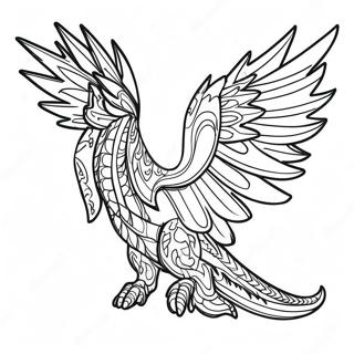 Vibrant Wings Of Fire Rainwing Coloring Page 16683-14052