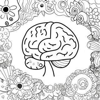 Fun Adhd Brain Coloring Page 16713-14073