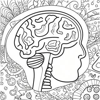 Fun Adhd Brain Coloring Page 16713-14076