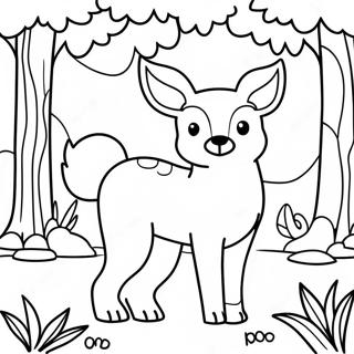 Forest Animal Coloring Page 16722-14078