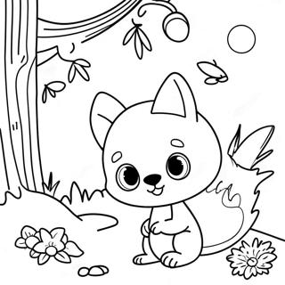 Cute Woodland Creatures Coloring Page 16723-14081