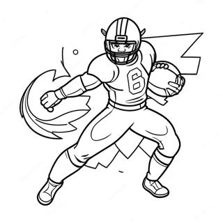 Ja Marr Chase In Action Coloring Page 16733-14092