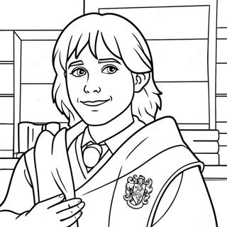 Brave Gryffindor Student Coloring Page 16773-14124