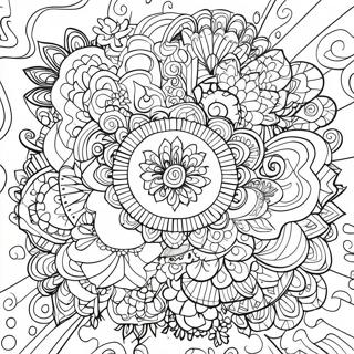 Aesthetic Trippy Coloring Pages