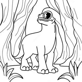 Scp Creature In A Dark Forest Coloring Page 16803-14145