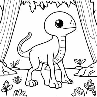 Scp Creature In A Dark Forest Coloring Page 16803-14147