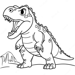 Giganotosaurus Roaring Coloring Page 16813-14153