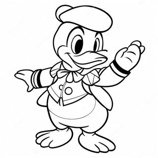 Donald Duck In A Sailor Outfit Coloring Page 1682-1346