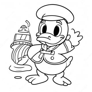 Donald Duck In A Sailor Outfit Coloring Page 1682-1347