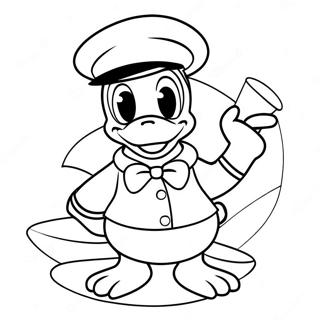 Donald Duck In A Sailor Outfit Coloring Page 1682-1348