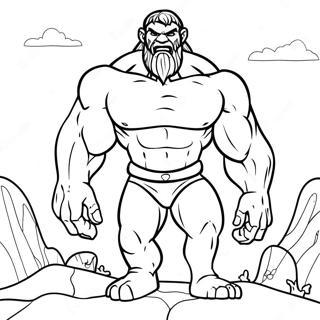 Goliath The Giant Coloring Page 16833-14179