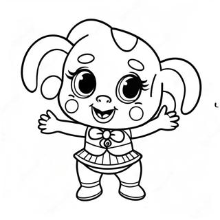 Circus Baby In Action Coloring Page 16843-14186