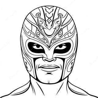 Rey Mysterio Mask Coloring Page 16853-14193