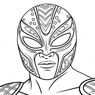 Rey Mysterio Mask Coloring Page 16853-14195