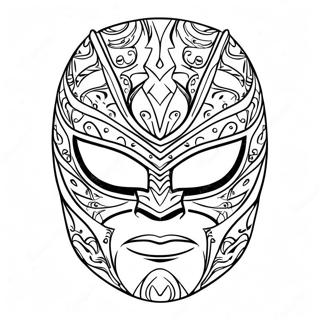 Rey Mysterio Mask Coloring Page 16853-14196