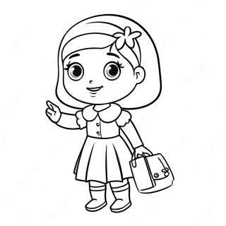 Cute Ela Character Coloring Page 16883-14218