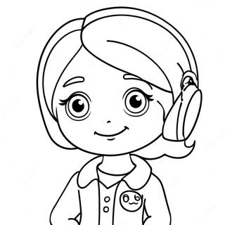 Cute Ela Character Coloring Page 16883-14219