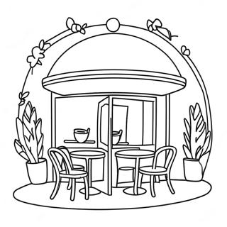 Cafe Coloring Page 16912-14238