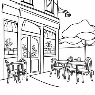 Cafe Coloring Page 16912-14239