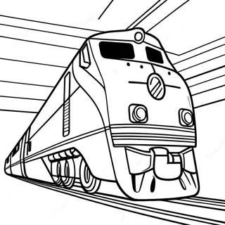 Amtrak Train Coloring Page 16932-14254