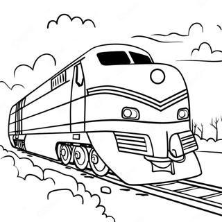 Colorful Amtrak Train Journey Coloring Page 16933-14258