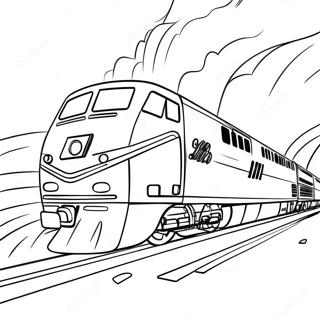 Colorful Amtrak Train Journey Coloring Page 16933-14260