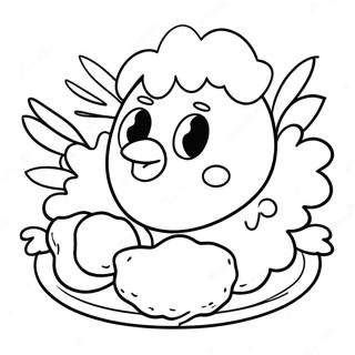 Chicken Nugget Coloring Page 16952-14272