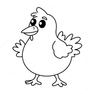 Funny Chicken Nugget Character Coloring Page 16953-14274