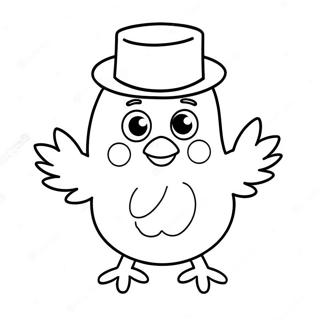 Funny Chicken Nugget Character Coloring Page 16953-14275