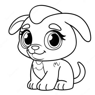 Adorable Littlest Pet Shop Puppy Coloring Page 16973-14289