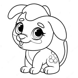 Adorable Littlest Pet Shop Puppy Coloring Page 16973-14292