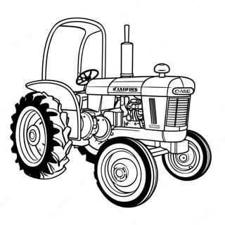 Vintage Case Tractor Coloring Page 17004-14307