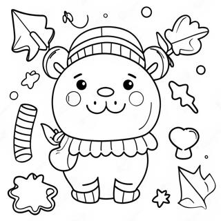 Festive Addition Christmas Coloring Page 17034-14329