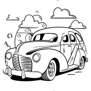 Easy Car Coloring Page 17053-14342