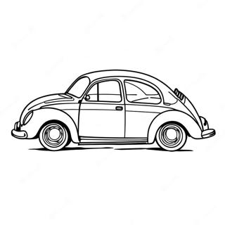 Easy Car Coloring Page 17053-14344