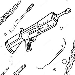 Epic Fortnite Weapon Coloring Page 17084-14370