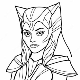 Ahsoka Tano Coloring Page 17093-14376