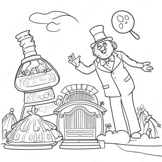 Willy Wonka S Whimsical Factory Coloring Page 17114-14394