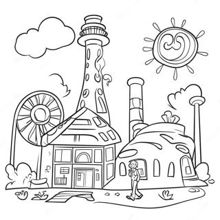 Willy Wonka S Whimsical Factory Coloring Page 17114-14395