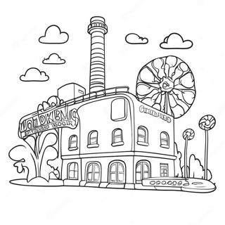 Willy Wonka S Whimsical Factory Coloring Page 17114-14396