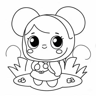 Kawaii Cute Anime Character Coloring Page 1711-1367