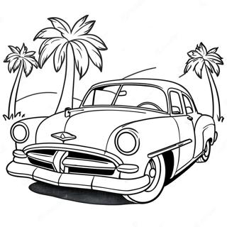 1950s Retro Car Coloring Page 17123-14398