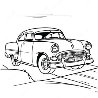 1950s Retro Car Coloring Page 17123-14400